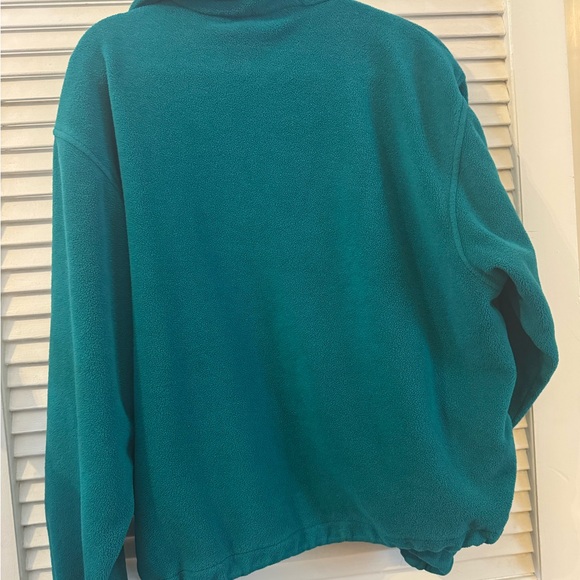 Vintage Green Half-Zip Men's fleece Sweater - Picture 6 of 13